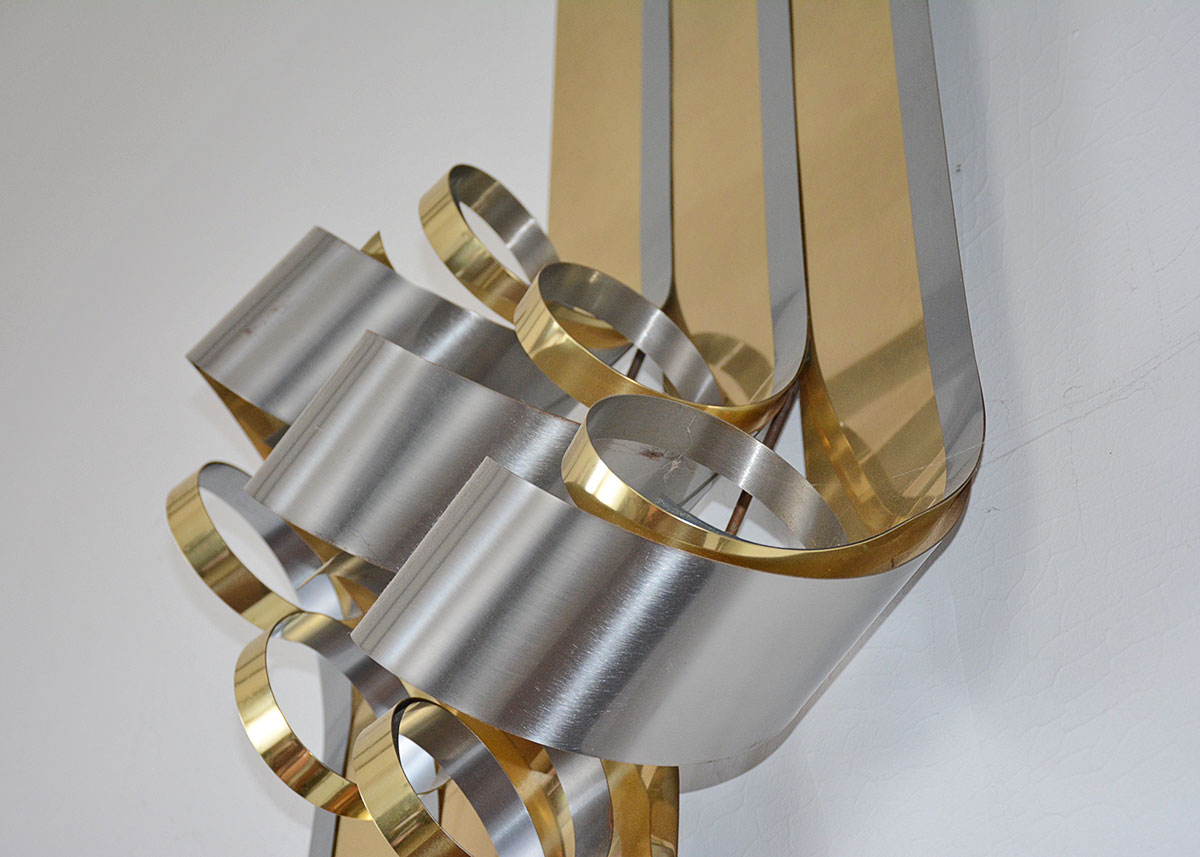 Curtis Jeré Original Modern Ribbon Wall Sculpture