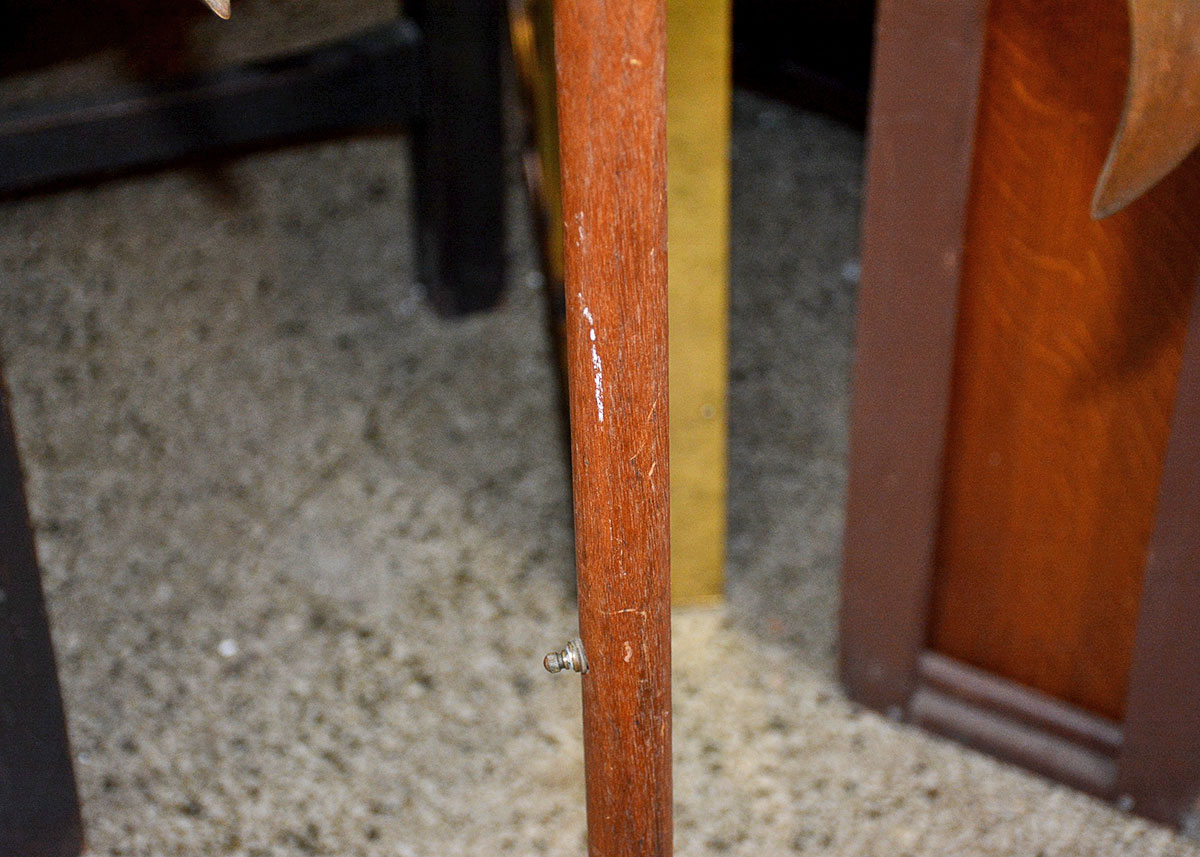 Mid Century Modern Art Glass Tension Pole Lamp