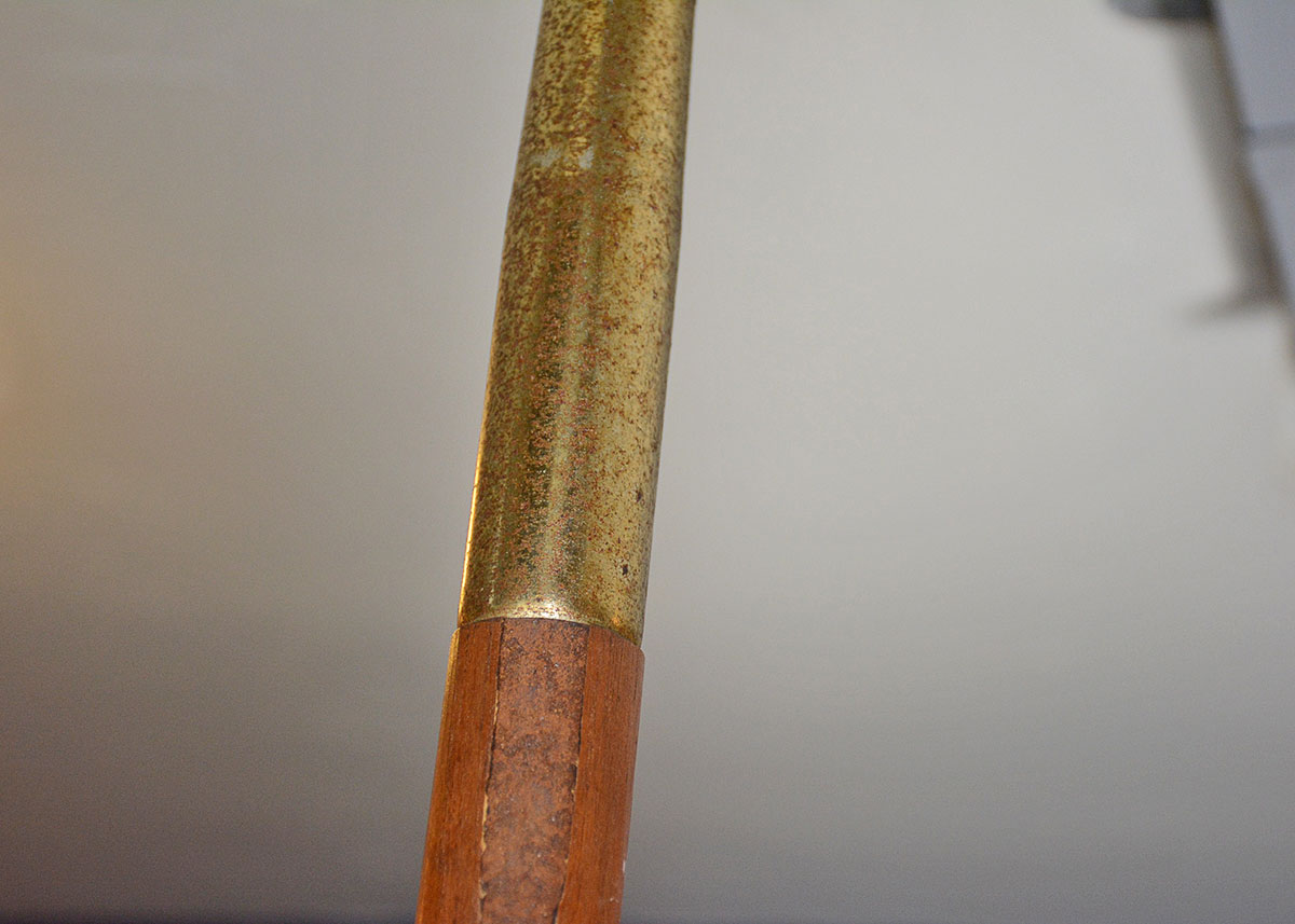 Mid Century Modern Art Glass Tension Pole Lamp