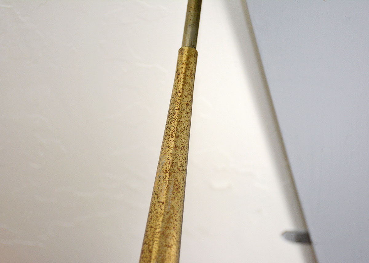 Mid Century Modern Art Glass Tension Pole Lamp