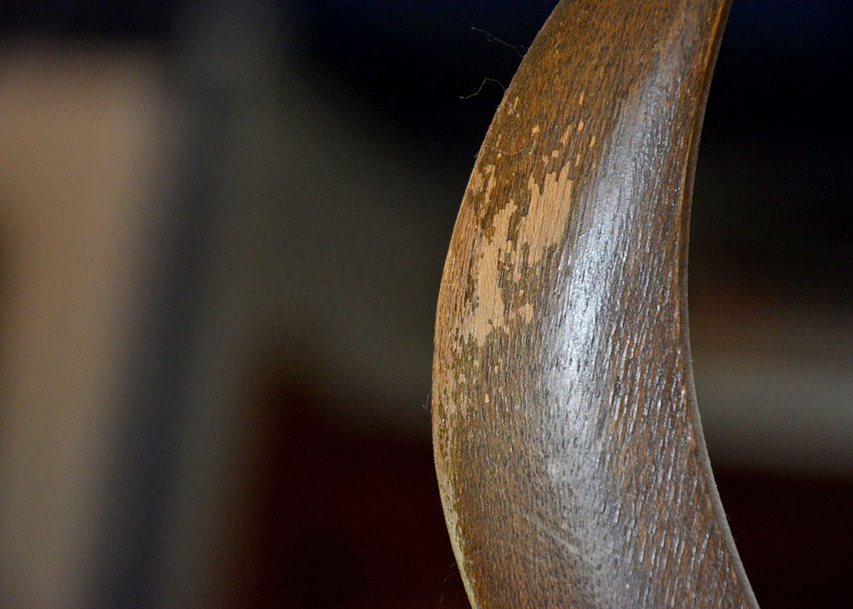 Mid Century Modern Art Glass Tension Pole Lamp