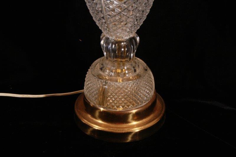 Vintage Pressed Glass Lamp
