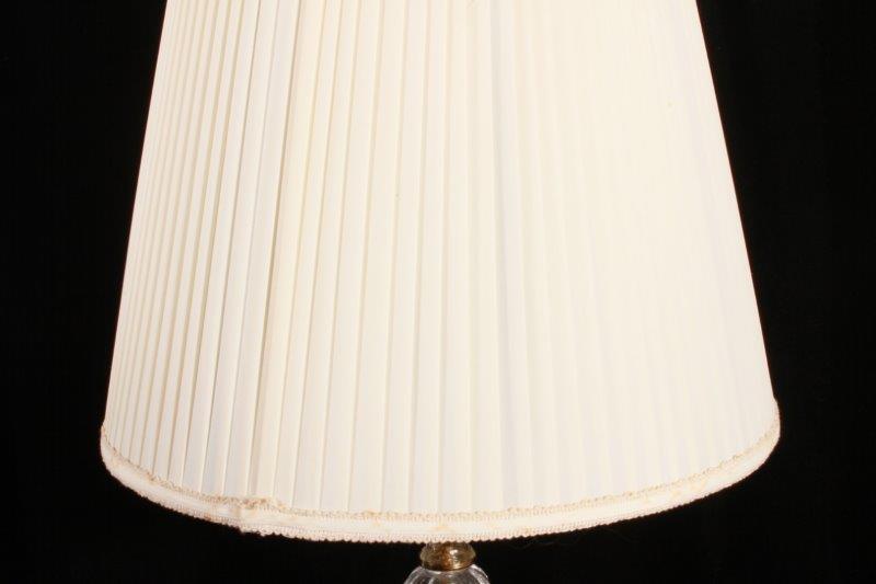 Vintage Pressed Glass Lamp