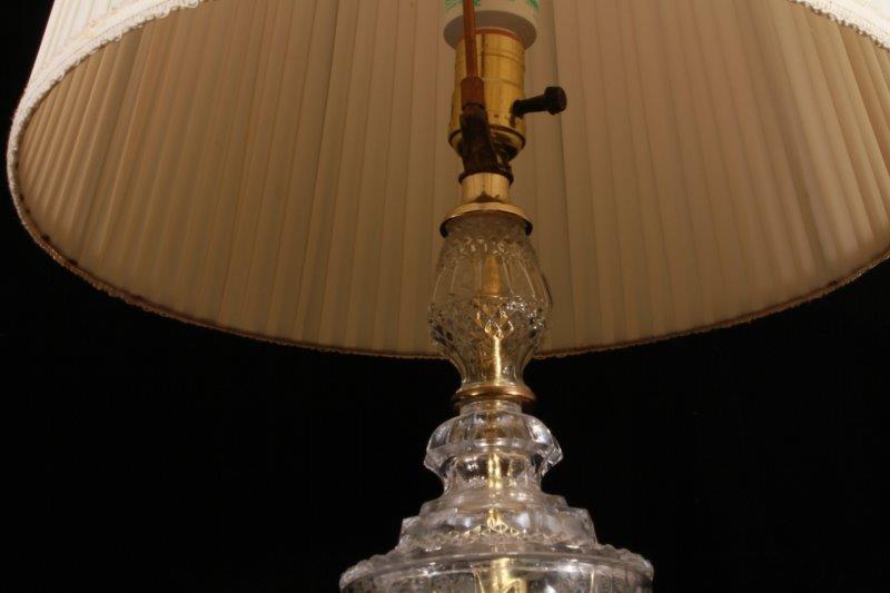 Vintage Pressed Glass Lamp