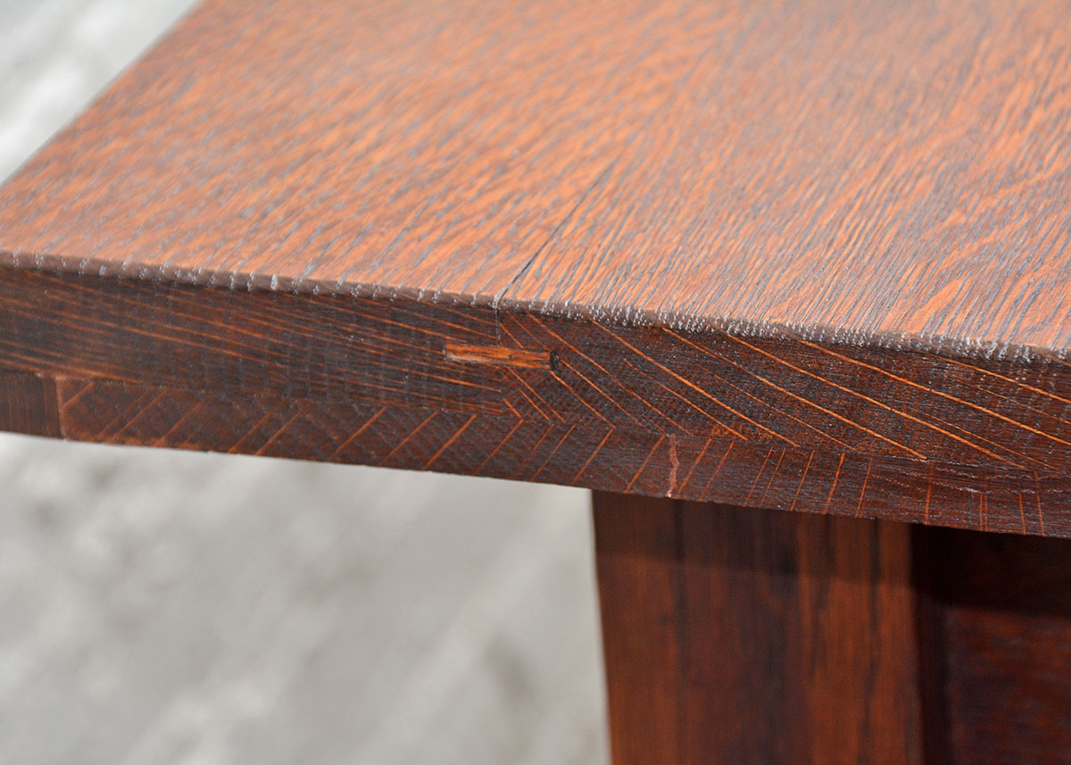 Antique Stickley Brothers Oak Mission Desk