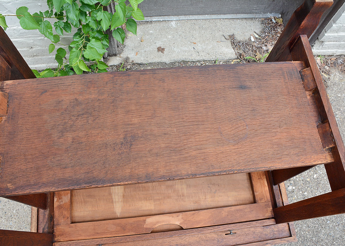 Antique Stickley Brothers Oak Mission Desk