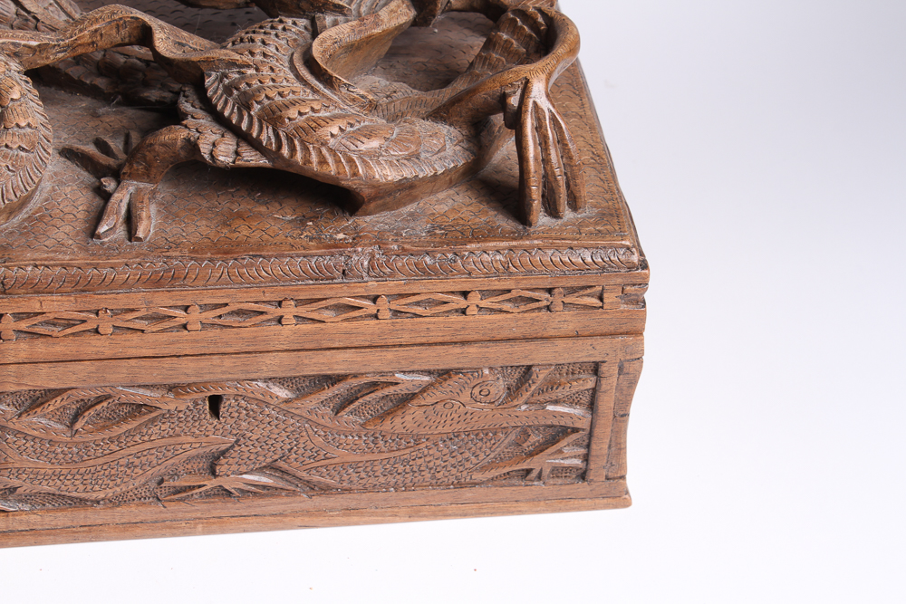 Carved Dragon Jewelry Box