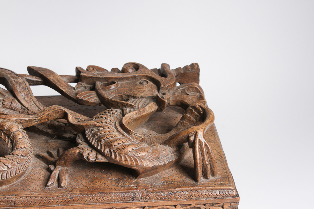 Carved Dragon Jewelry Box