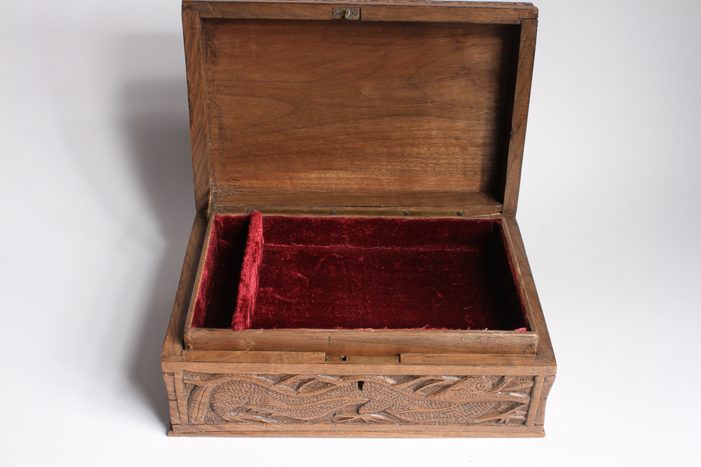 Carved Dragon Jewelry Box
