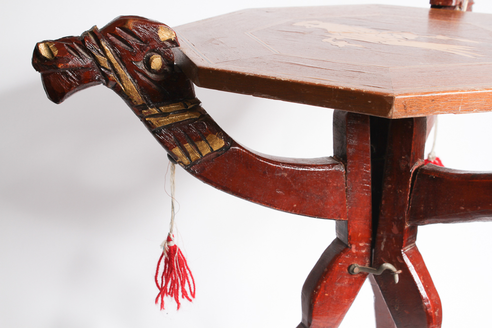 Camel Tripod Side Table