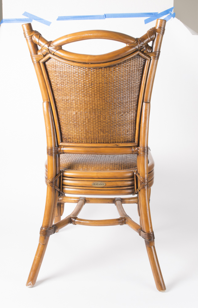 Set of Four Rattan Chairs