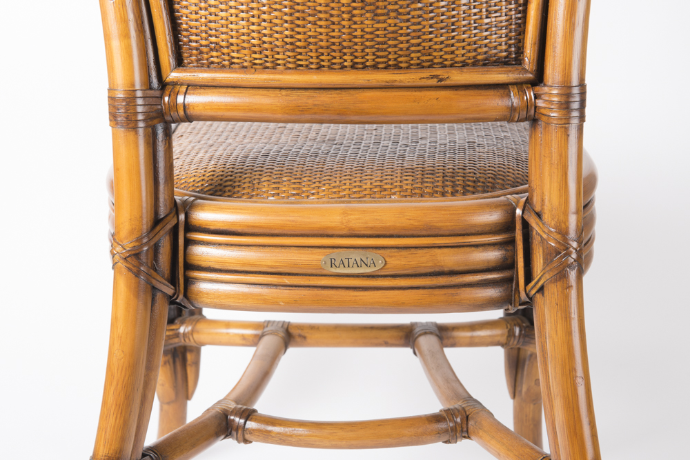 Set of Four Rattan Chairs