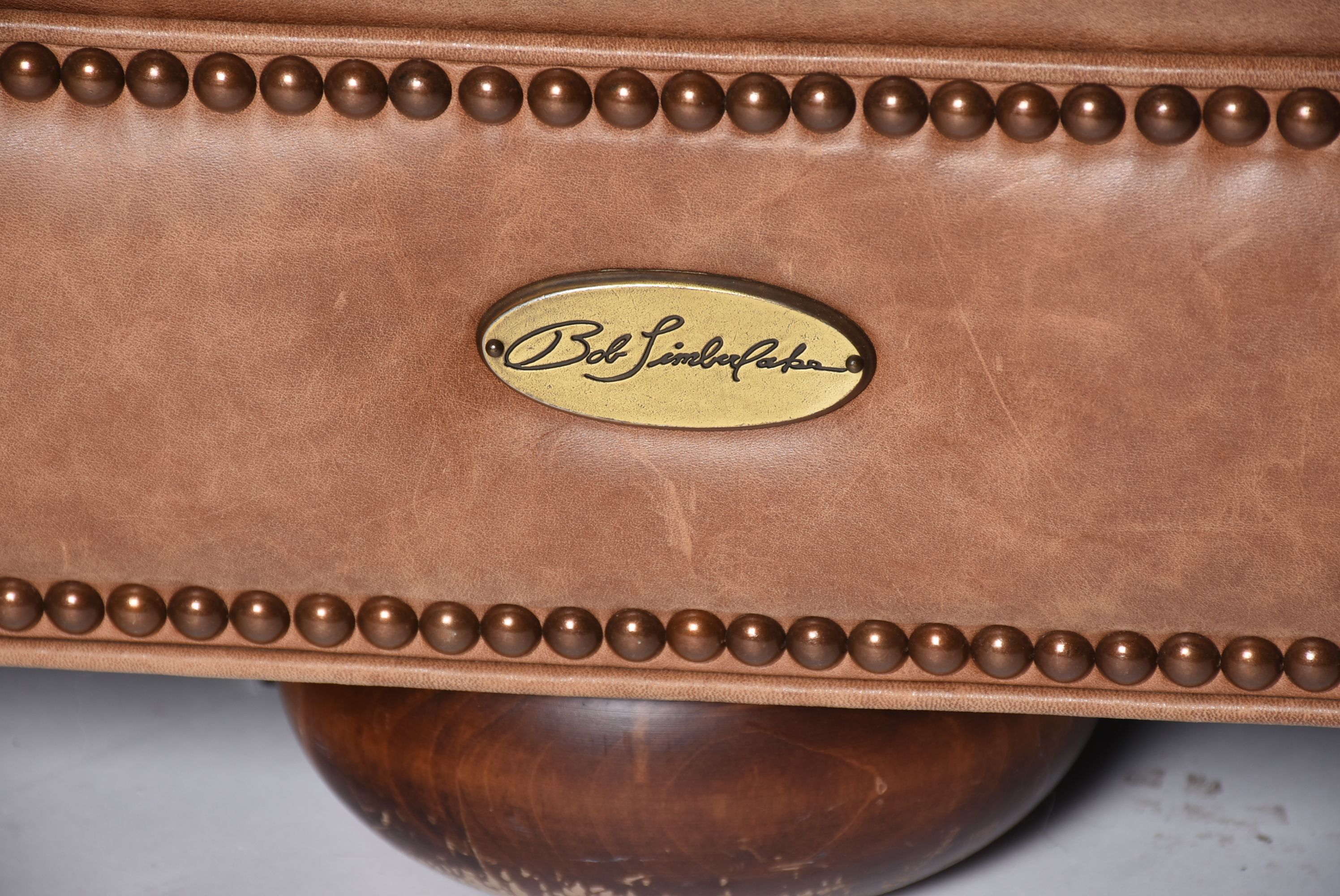 Bob Timberlake Camel Leather Sofa