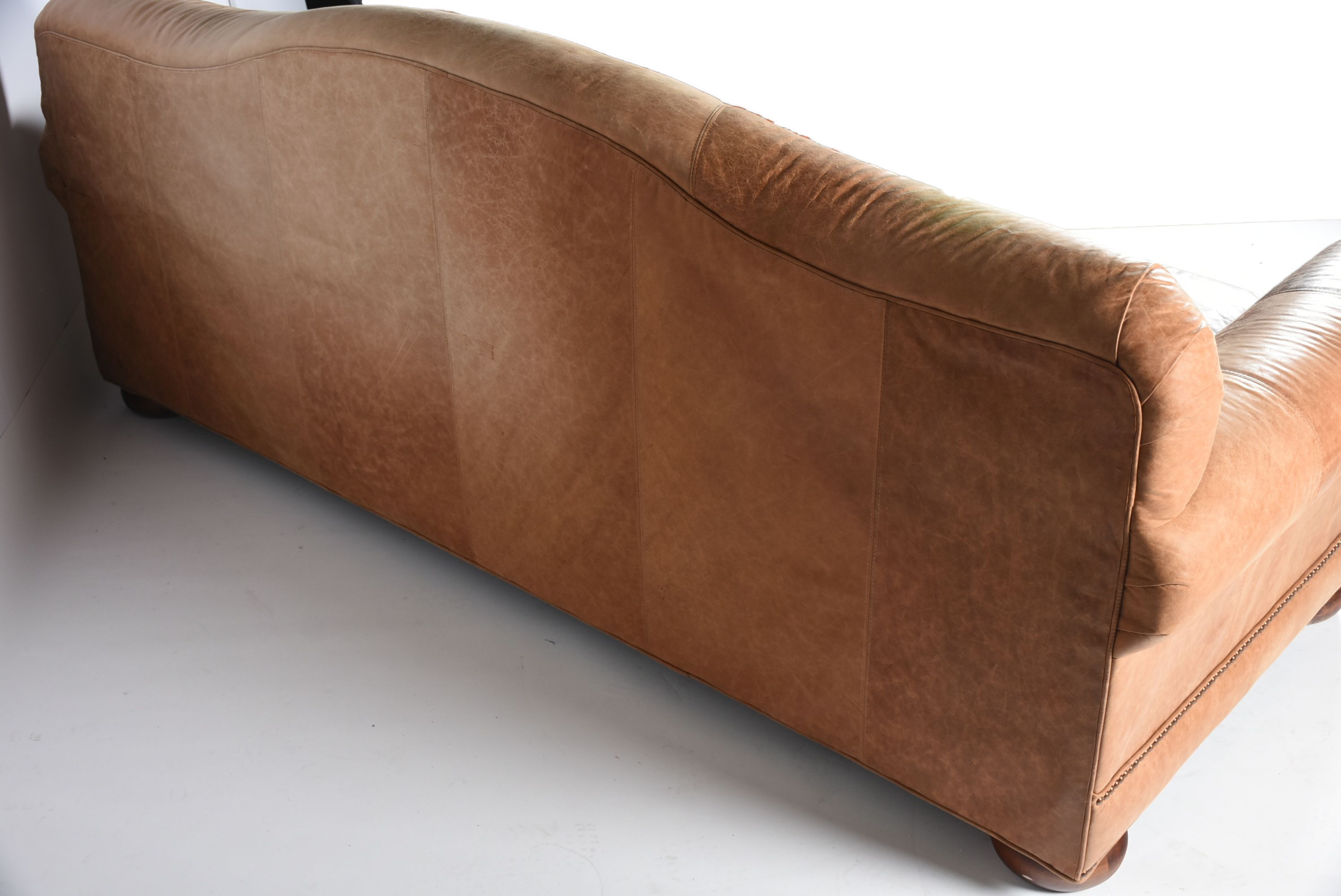 Bob Timberlake Camel Leather Sofa