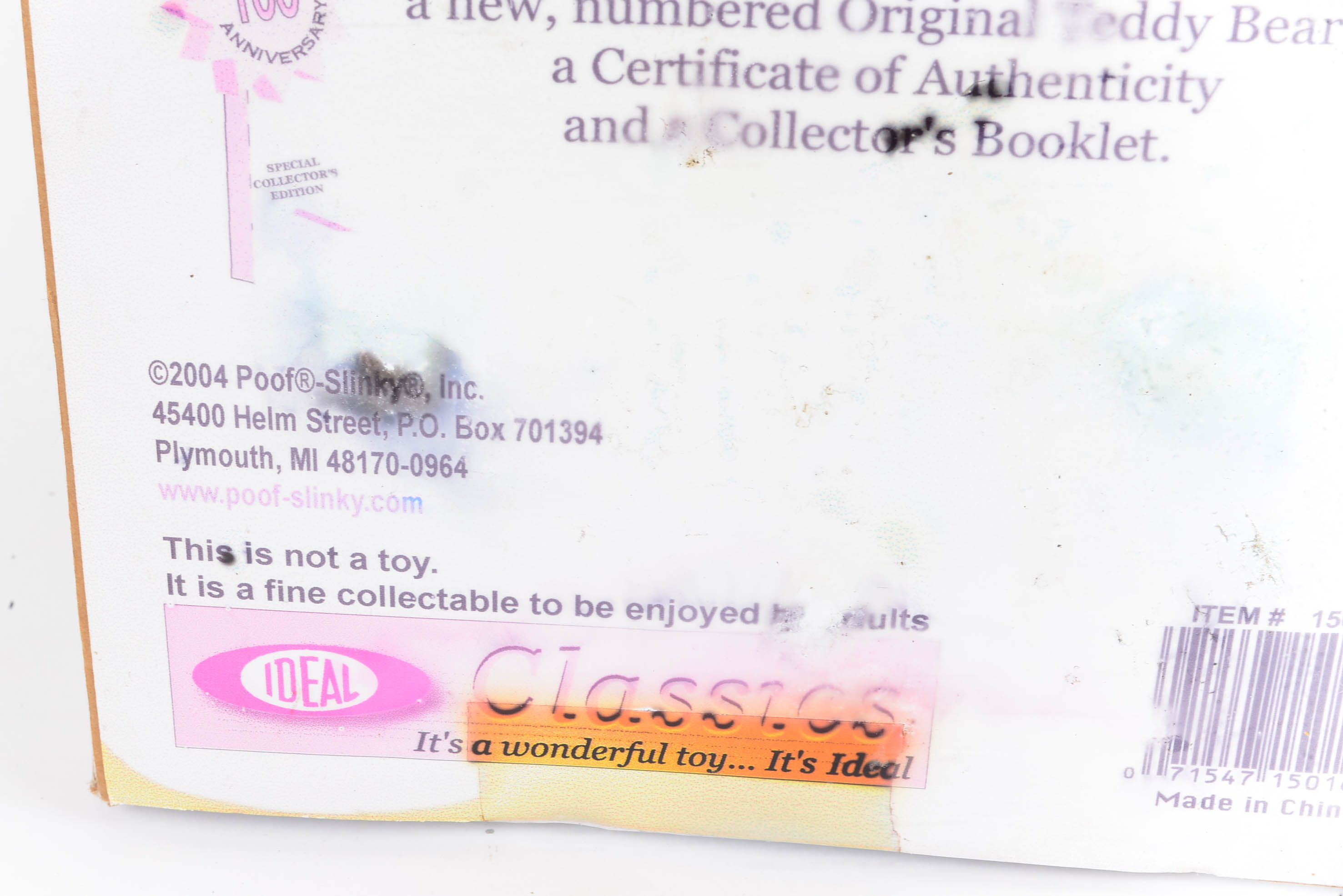 The Original Ideal Teddy Bear