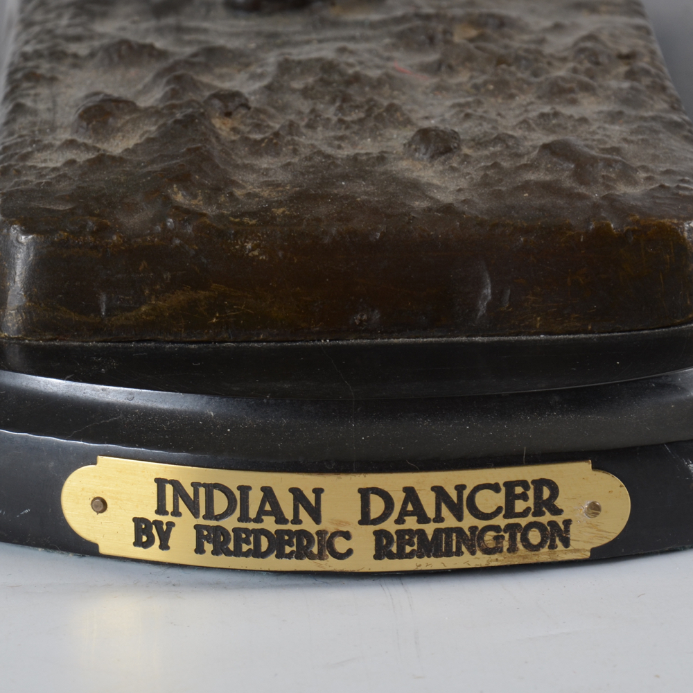 Frederic Remington Reproduction Bronze of "Indian Dancer"