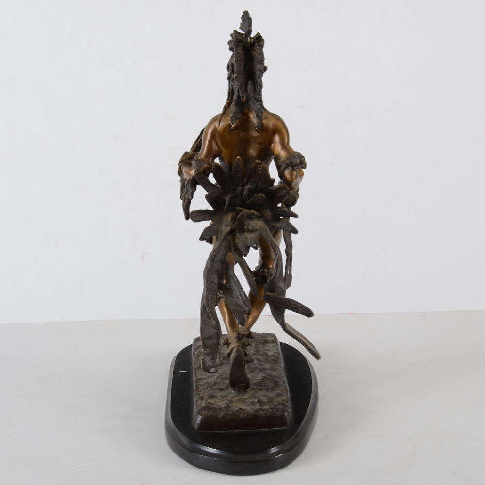 Frederic Remington Reproduction Bronze of "Indian Dancer"