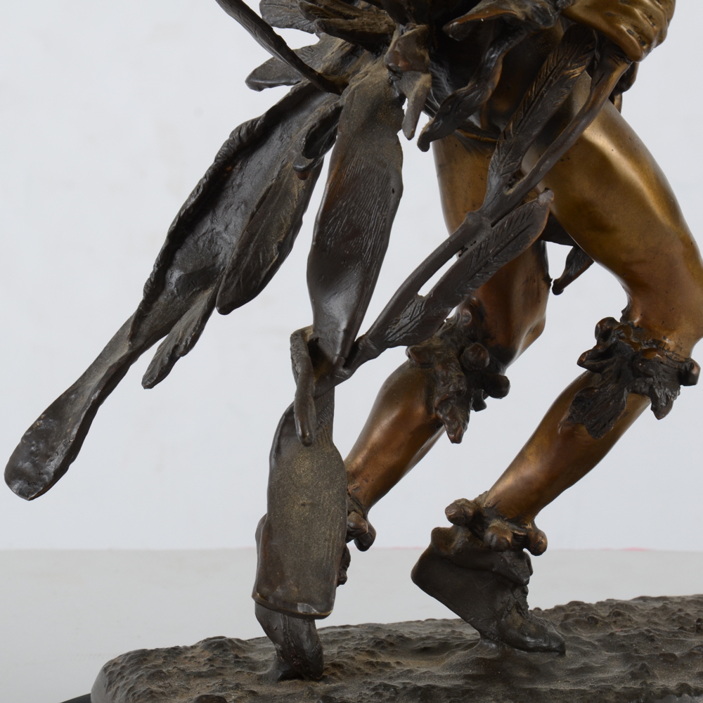 Frederic Remington Reproduction Bronze of "Indian Dancer"
