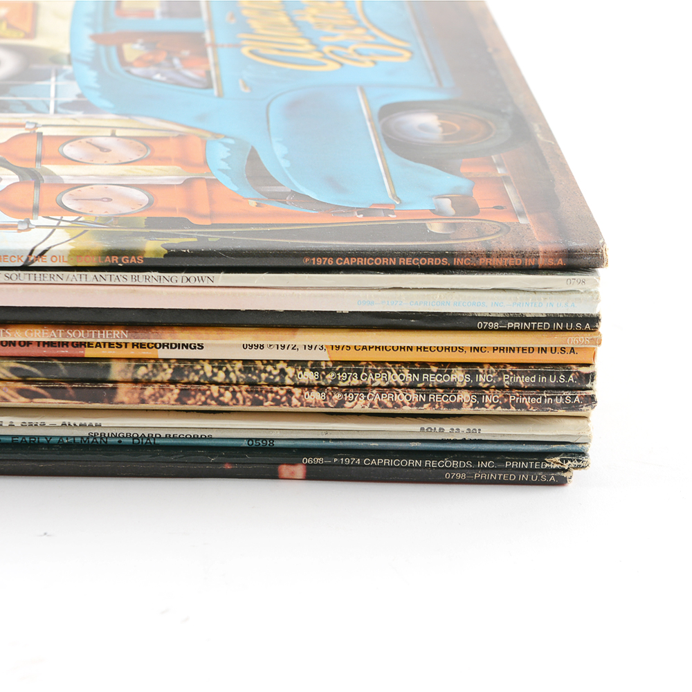 Collection of Allman Brothers Band and Associated Solo Vinyl Records