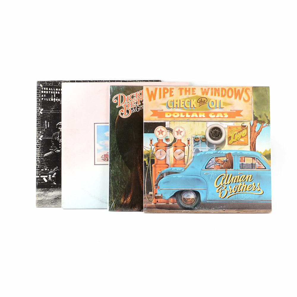 Collection of Allman Brothers Band and Associated Solo Vinyl Records