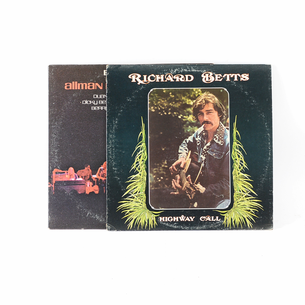 Collection of Allman Brothers Band and Associated Solo Vinyl Records