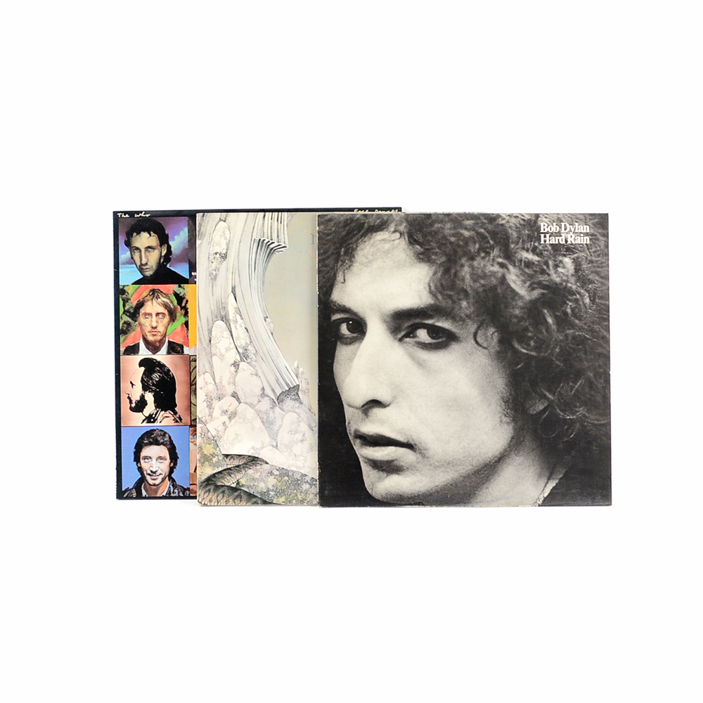Bob Dylan, The Doors, and Other Classic Rock Vinyl Record Collection