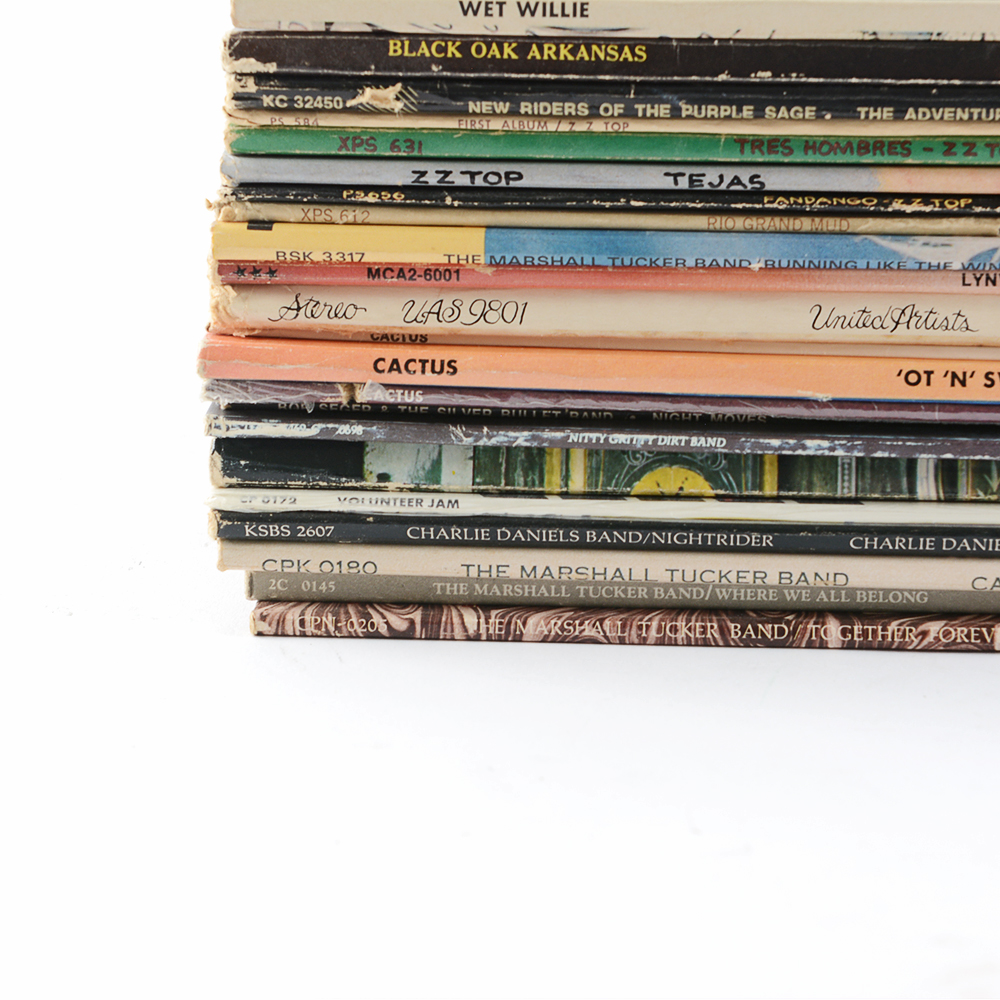 Vintage Southern Rock Vinyl Record Collection