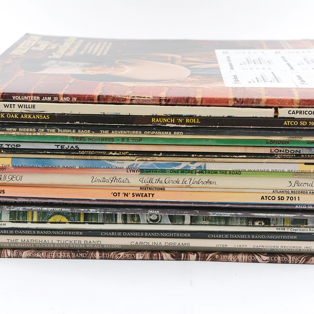 Vintage Southern Rock Vinyl Record Collection