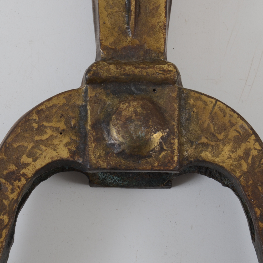 Vintage Cast Iron Andirons