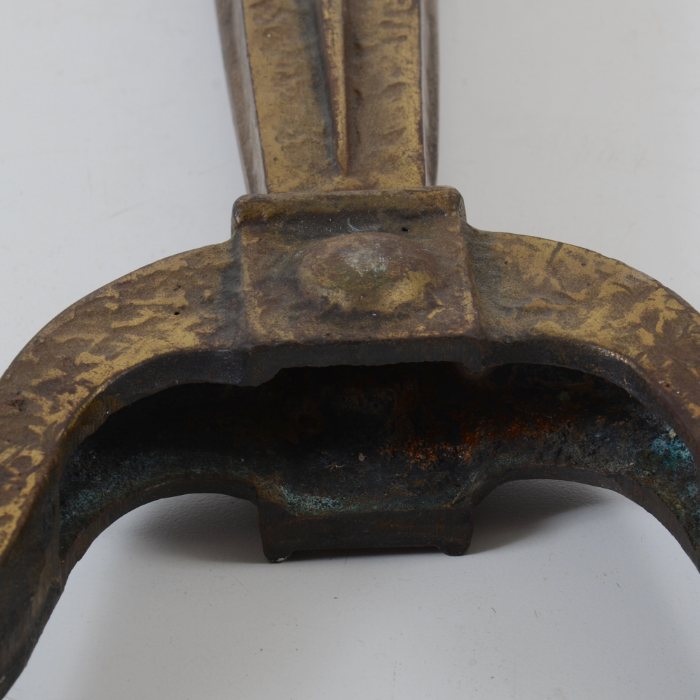 Vintage Cast Iron Andirons