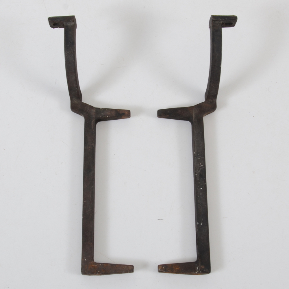 Vintage Cast Iron Andirons