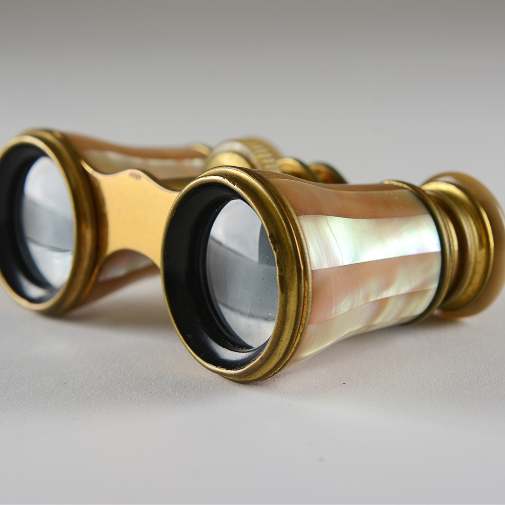Pair of Antique French Mother of Pearl Opera Glasses