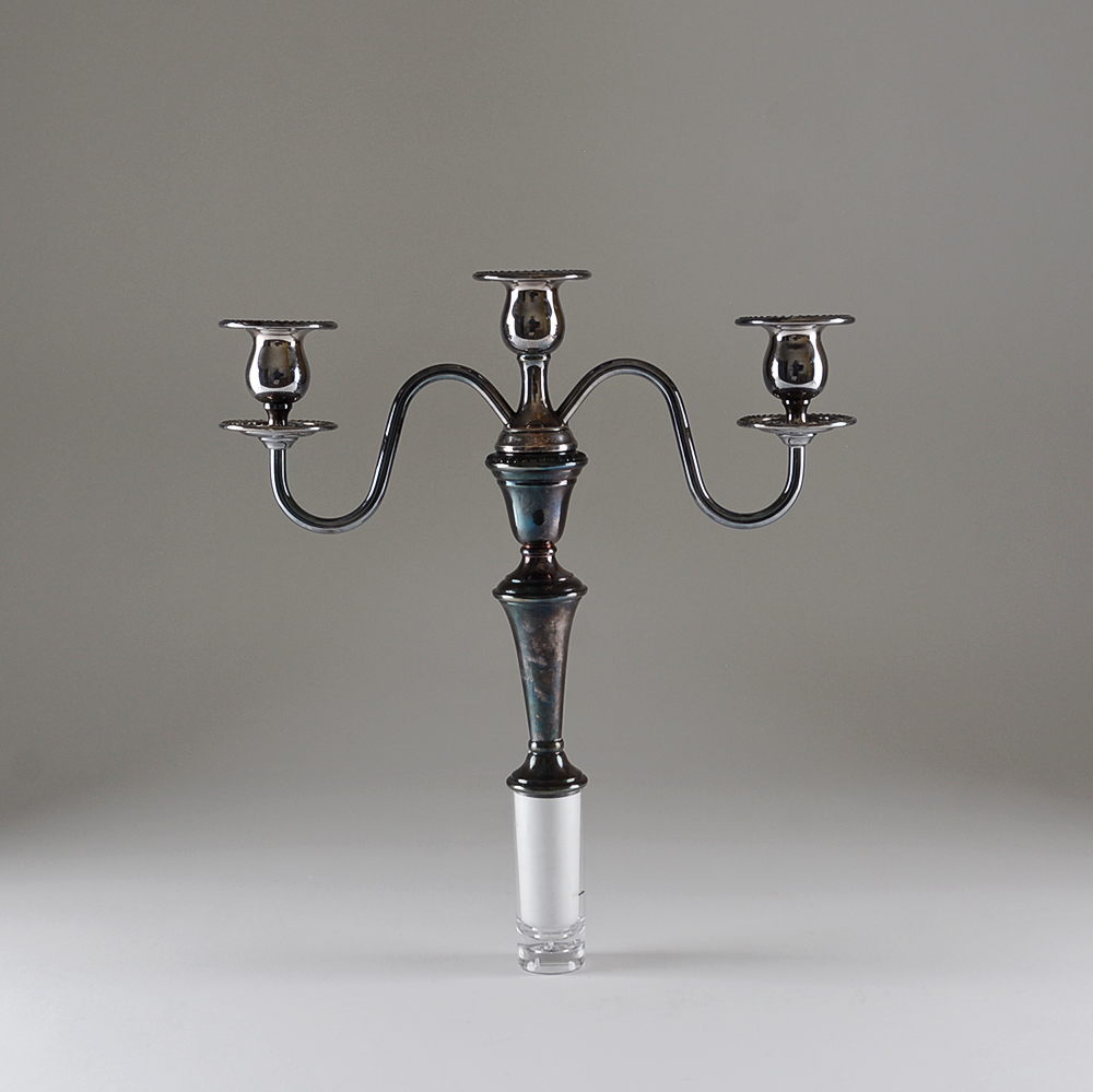 Pair of Silver Plate Candelabra Inserts