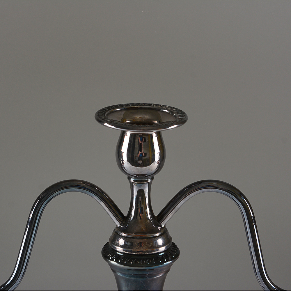 Pair of Silver Plate Candelabra Inserts