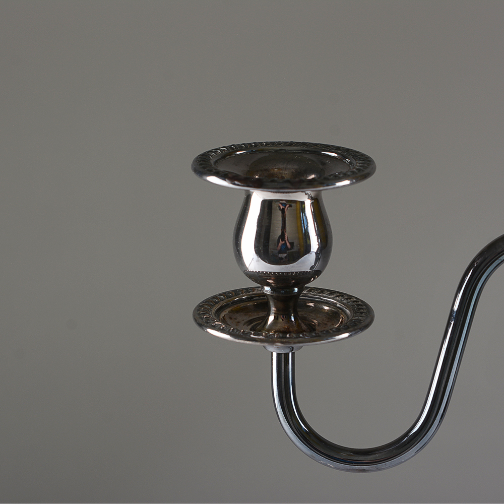 Pair of Silver Plate Candelabra Inserts