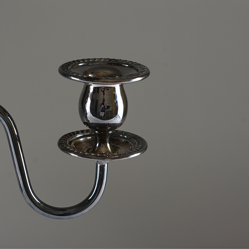 Pair of Silver Plate Candelabra Inserts