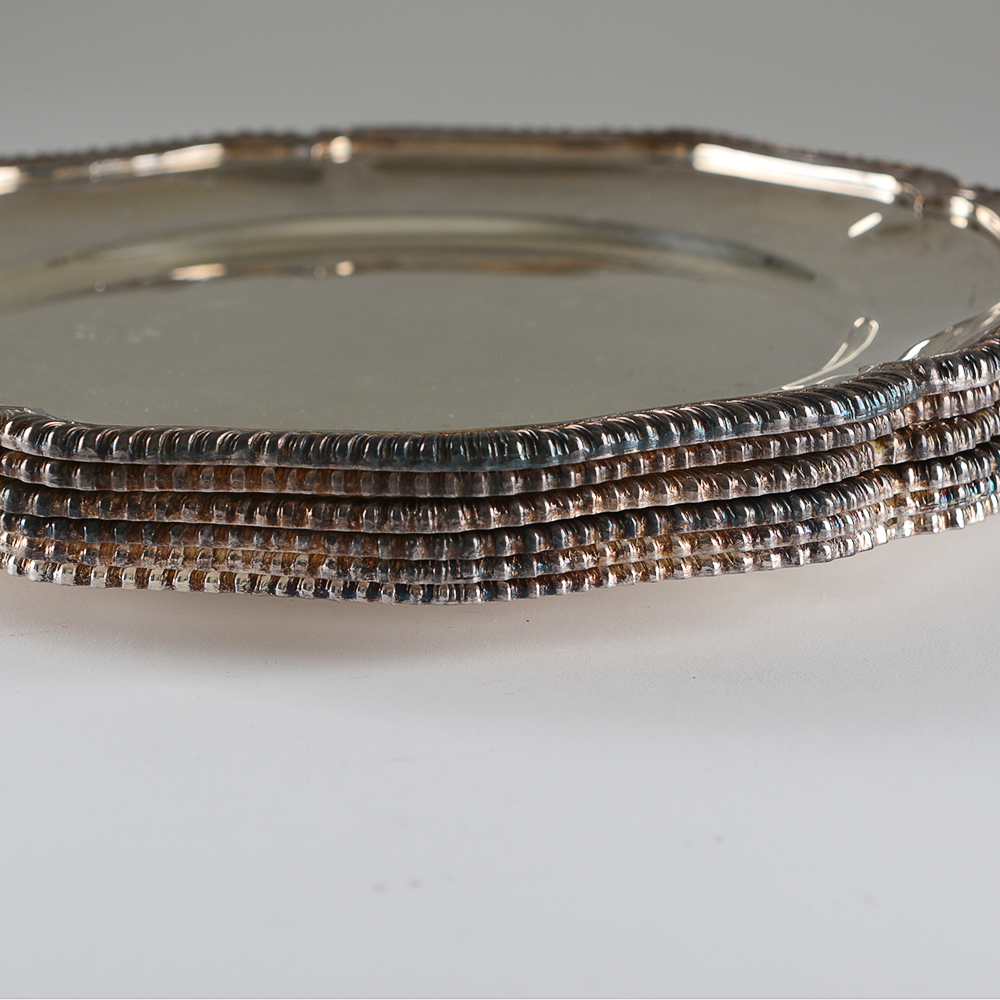 E.G. Webster & Son Silver Plated Charger Plates