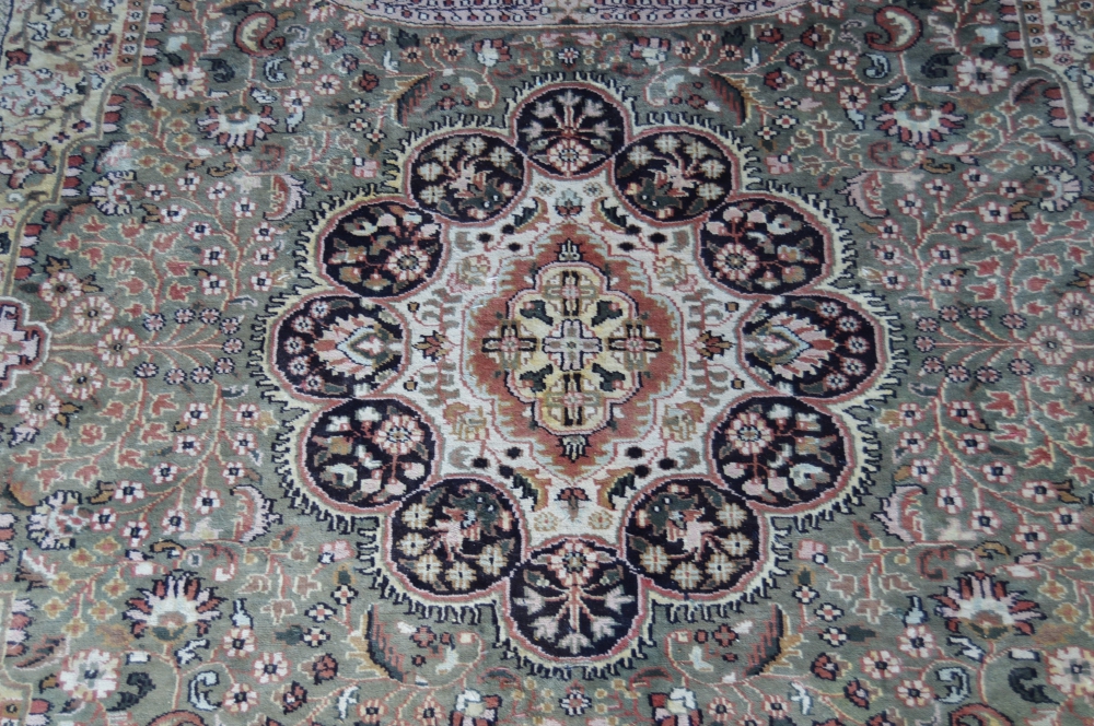 Unique and Unusual Silk Tabatabai Area Rug