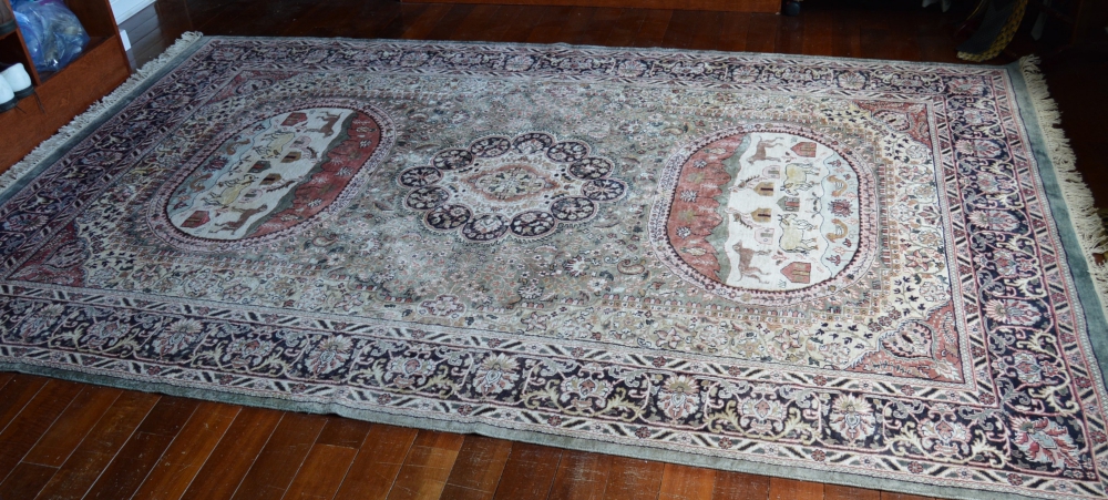 Unique and Unusual Silk Tabatabai Area Rug
