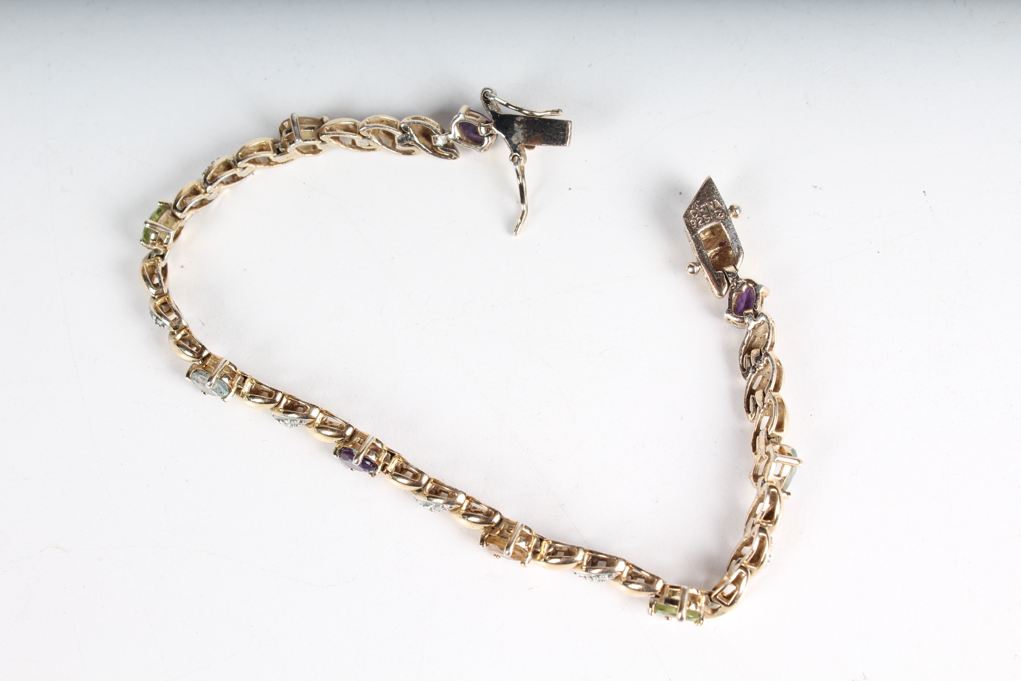 A Multi-Gemstone Tennis Bracelet