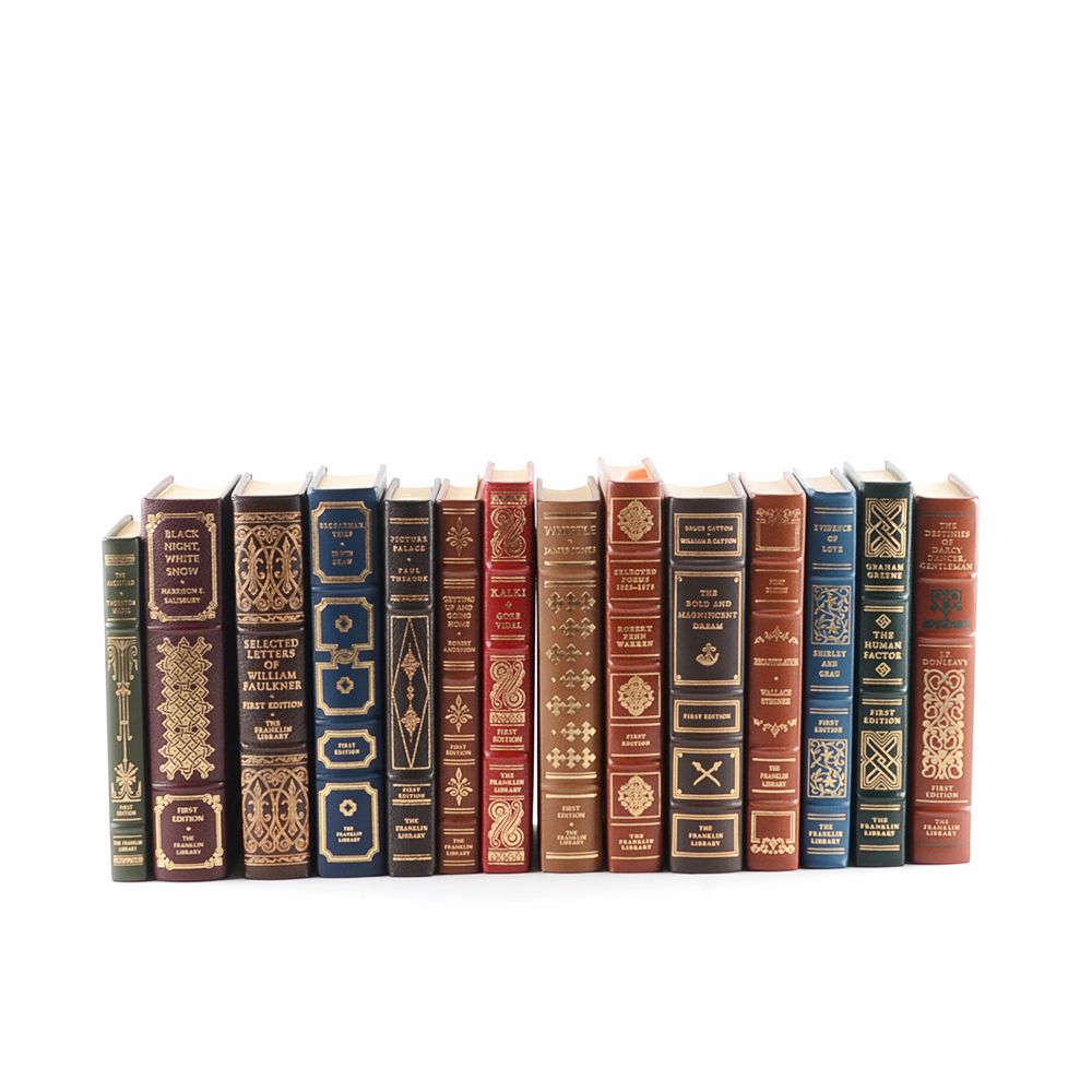 Handsome Collection of First Edition Leather Bound Franklin Library Books