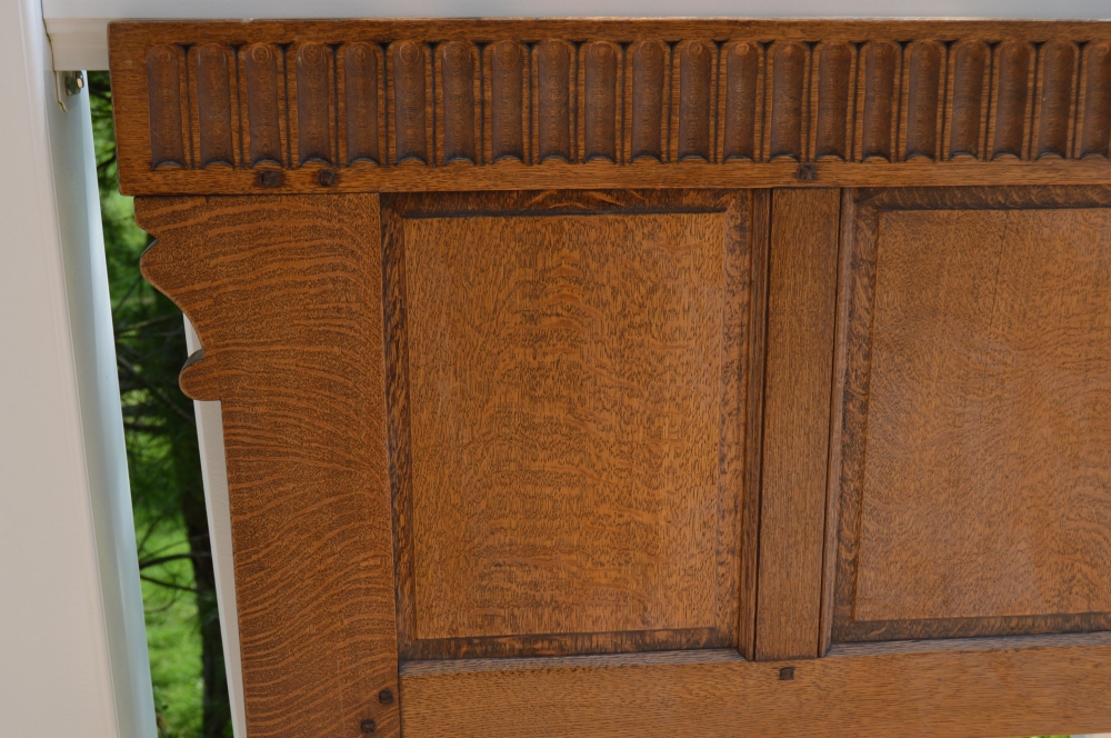 Mission Style Oak Headboard