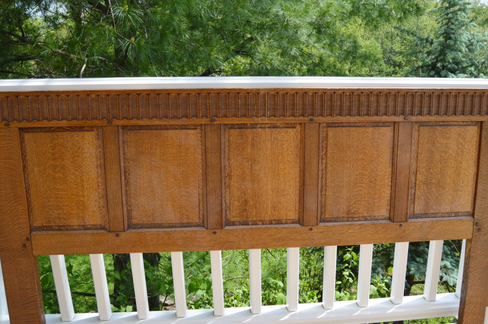 Mission Style Oak Headboard
