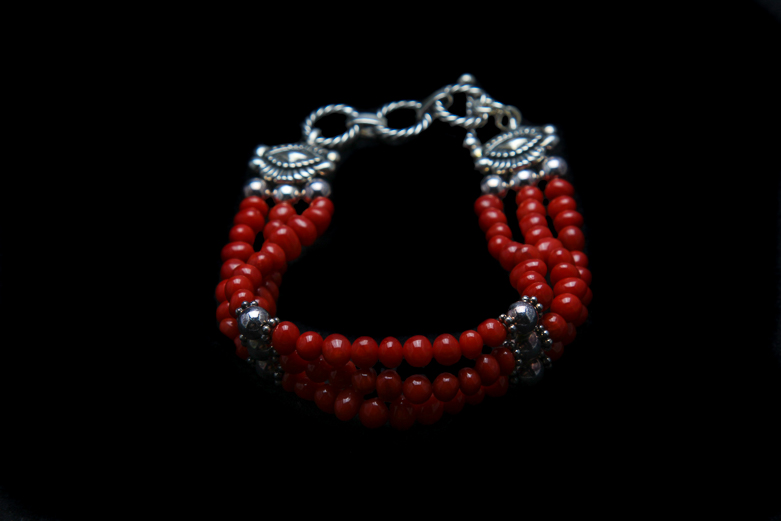 Assortment of Sterling Silver Beaded Bracelets