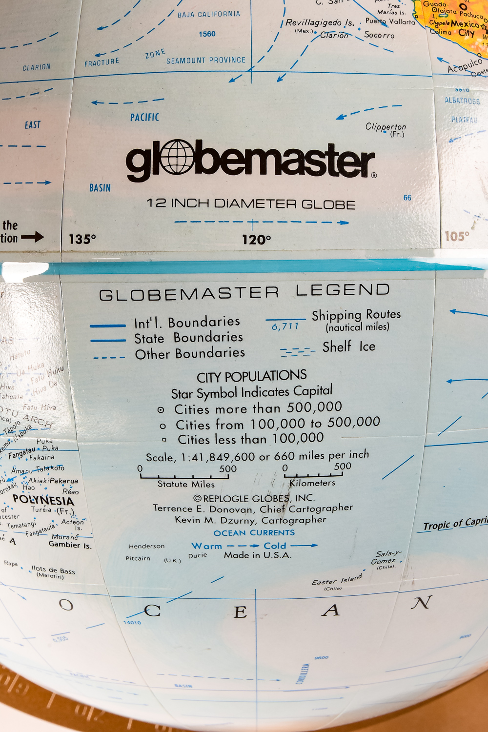 Globe and Gumball Dispenser