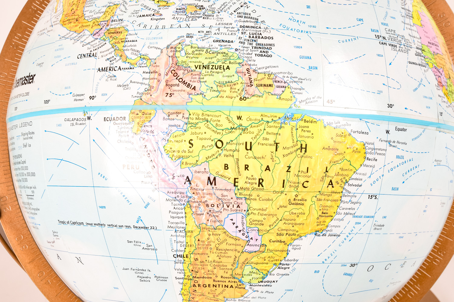 Globe and Gumball Dispenser