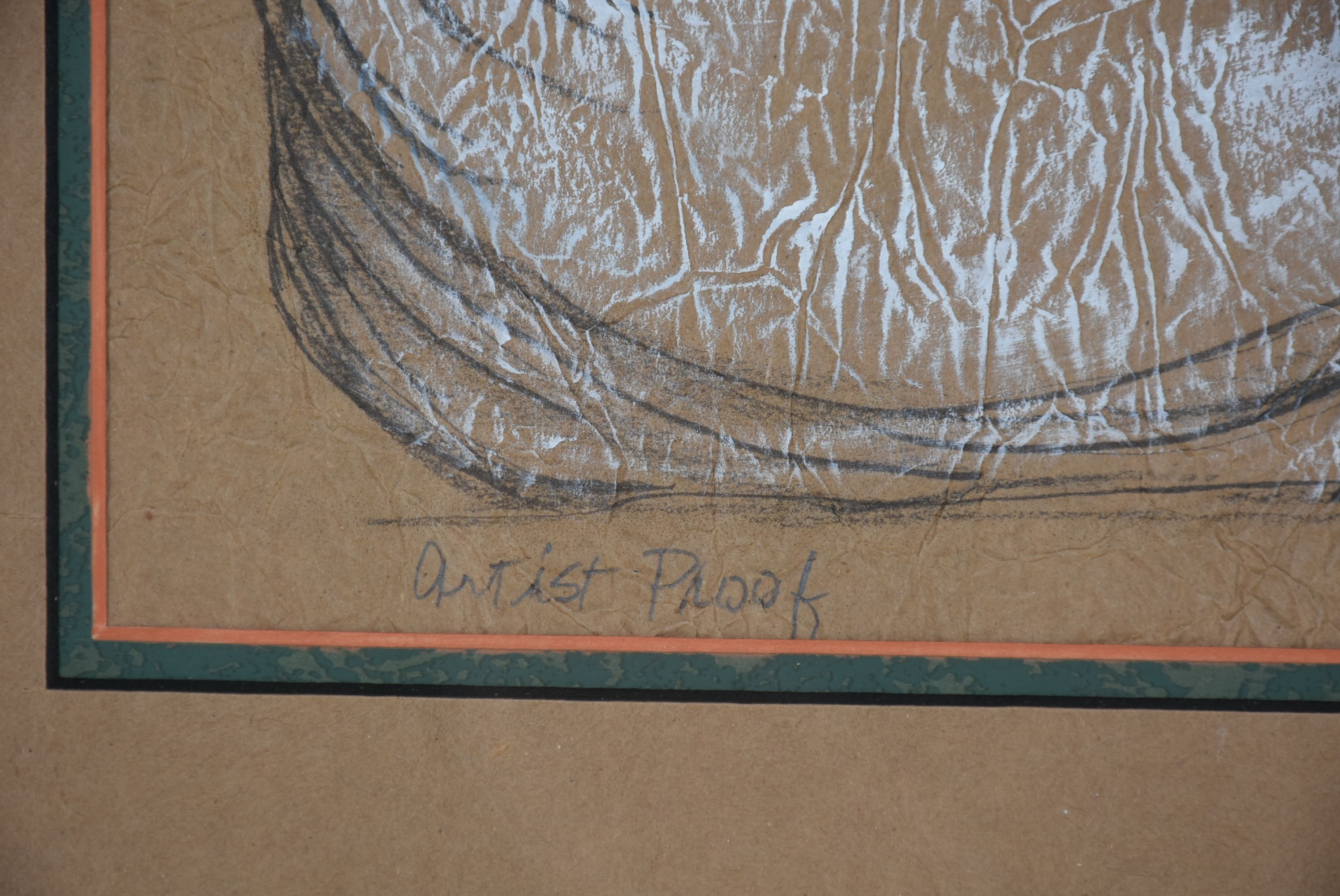 Signed Merlyn Morey Jones Mixed Media "Swan Song"