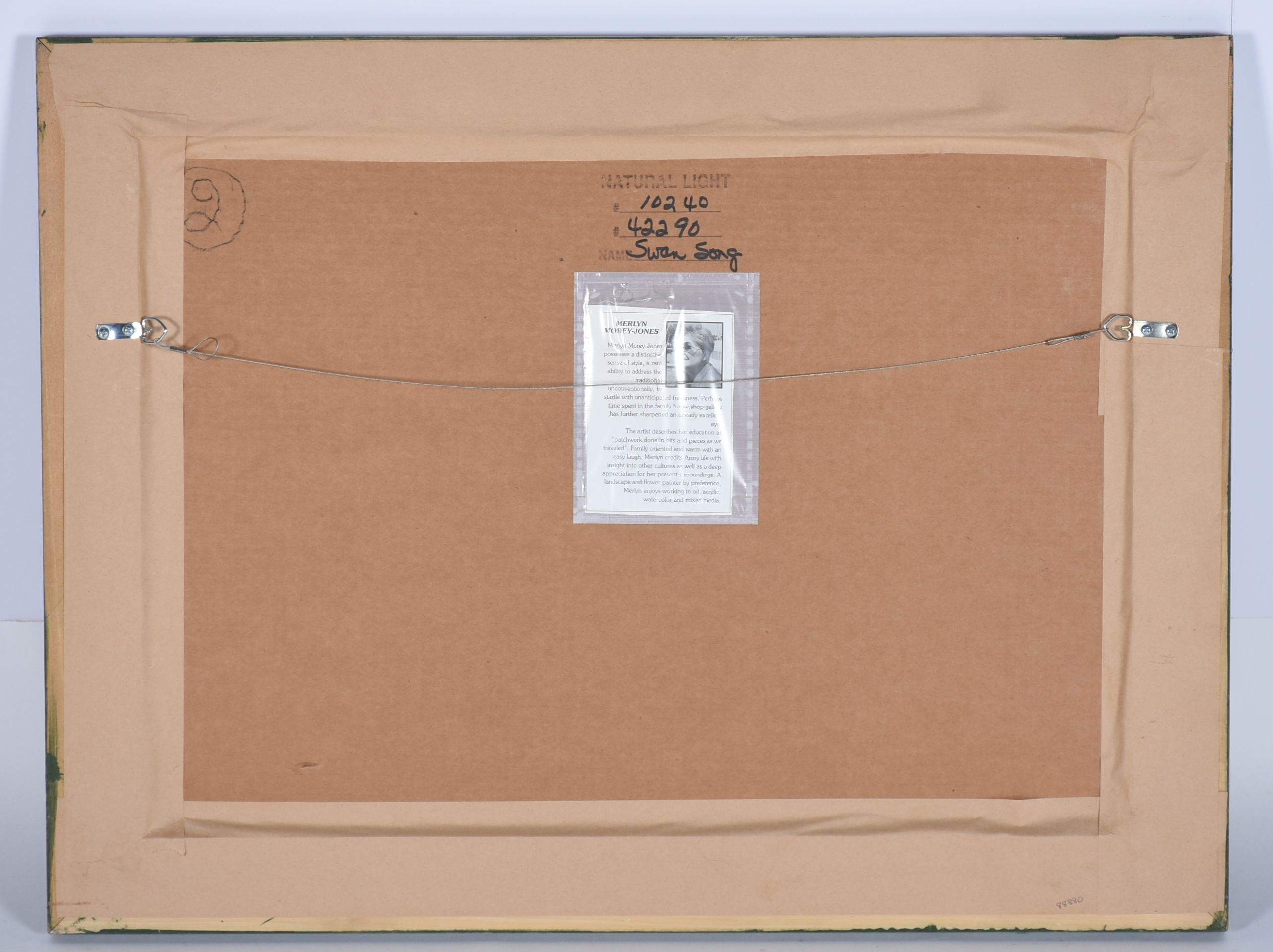 Signed Merlyn Morey Jones Mixed Media "Swan Song"