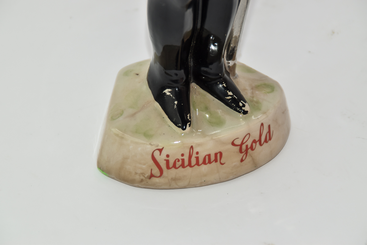 Vintage Sicilian Gold Liquor Bottle