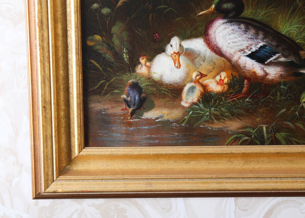 Original Wildlife Oil Painting By Borofsky